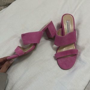 Pink Block Heels